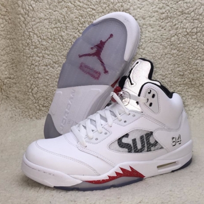 Supreme x Air Jordan 5 – White (Additional Images)